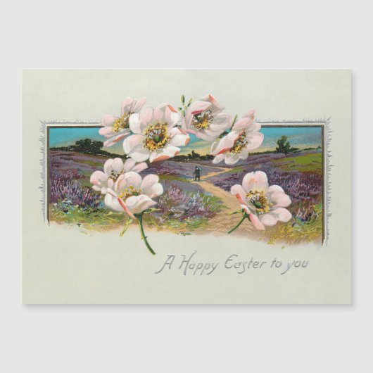  Happy Paaslandschap met Apple Blossom (Voorkant)