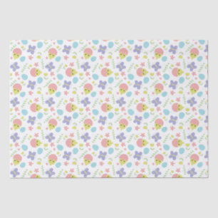 Happy Paaspasta kleurrijke Kawaii Spring Cute  Tissuepapier