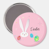 Happy Paast Bunny Easter Eggs Hunt Party Magneet (Voorkant / Achterkant)