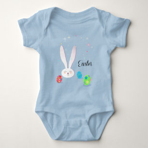 Happy Paast Bunny Easter Eggs Hunt Party Romper