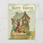 Happy Paast Bunny House Spring Briefkaart (Voorkant)