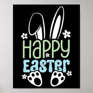 Happy Paast Bunny - Kute Easter Design voor jongen Poster