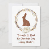 Happy Paast Chocolate Bunny Hartelijk dank Bedankkaart (Voorkant)