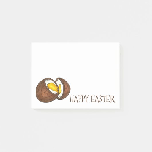 Happy Paast Chocolate Cream Egg Snoep na zijn Post-it® Notes (Voorkant)