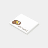 Happy Paast Chocolate Cream Egg Snoep na zijn Post-it® Notes (Schuin)