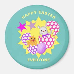 Happy Paast Cute Kinder Party Magneet
