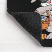 Happy Paast Day Dabbing Rabbit Eggs Toddler Boys Muismat (Hoek)