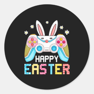 Happy Paast Gamer Video Game Easter Day Boys Todd Ronde Sticker