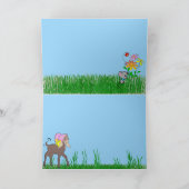 Happy Paast Goat Card Feestdagen Kaart (Binnen)