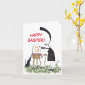 Happy Paast Greetings Card Kaart (Gele Bloem)