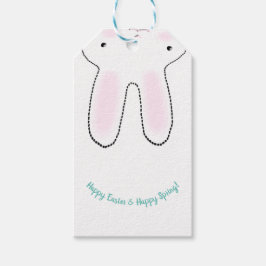 Happy Paast Happy Spring leuke paashaas grappig Cadeaulabel