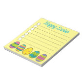 Happy Paast Pastel Egg Hunt Eggs Checklist Notitieblok (Gedraaid)