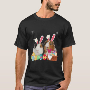 Happy Paast Three Guinea Pig met Bunny Ear Gu T-shirt
