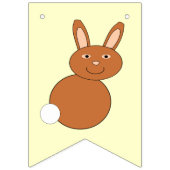 Happy Paaster Bunny Bunting Flags Vlaggetjes (Eerste vlag)