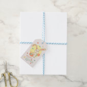 Happy Paaster Bunny Cute Personalized Cadeaulabel (Met Touw)