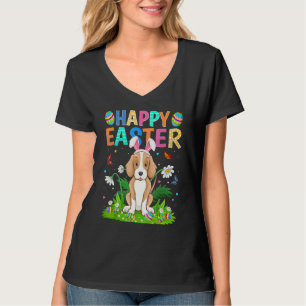 Happy Paaster Bunny Egg Foxhound Dog Paaszondag T-shirt