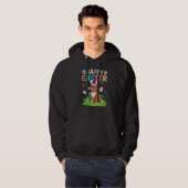 Happy Paaster Bunny Egg Funny Bulldog Paaszondag Hoodie (Voorkant volledig)