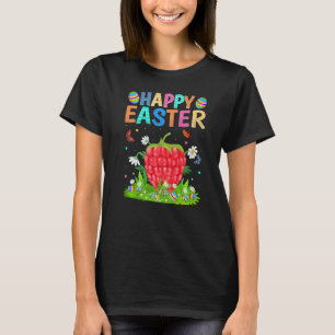 Happy Paaster Bunny Egg Funny Raspberry Easter Sun T-shirt