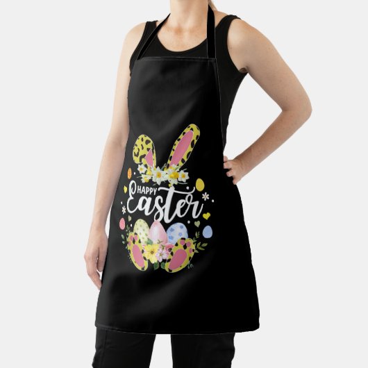 Happy Paaster Bunny Leopard Easter Egg Hunt Squad Schort (Insitu)