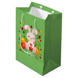 Happy Paaster Bunny Medium Gift Bag Cadeauzakje