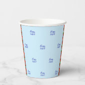 Happy Paaster Bunny Paper cup Papieren Bekers (Achterkant)