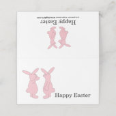 Happy Paaster Bunny Place-kaarten (Buitenkant ongevouwen)
