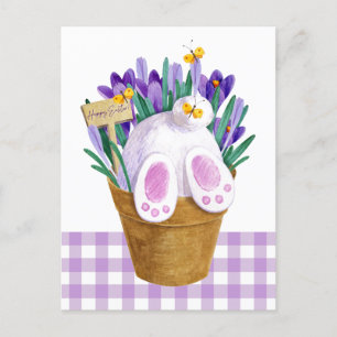 Happy Paaster Bunny Tail Briefkaart