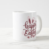 Happy Paaster Bunny Two-Tone Extra Grote Beker (Voorkant rechts)
