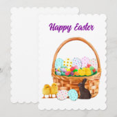 Happy Paaster Card Kaart (Voorkant / Achterkant)