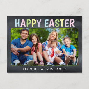 Happy Paaster Chalkboard foto Briefkaart