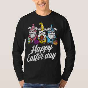 Happy Paaster Day Bunny Spring Gnomes Easter Eggs  T-shirt