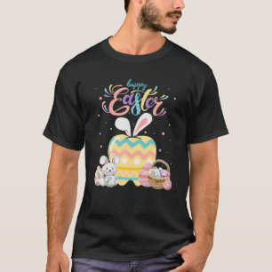 Happy Paaster Day Cute Bunny Teeth Dental Life Eas T-shirt
