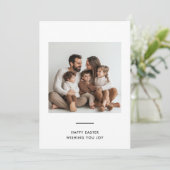 Happy Paaster-fotokaart Kaart (Staand voorkant)