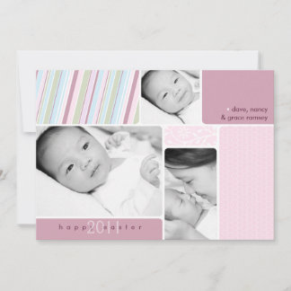 Happy Paaster Photo Collage Card Feestdagenkaart