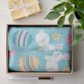 Happy Paaster Rabbit Floral Tissuepapier (Geschenk)