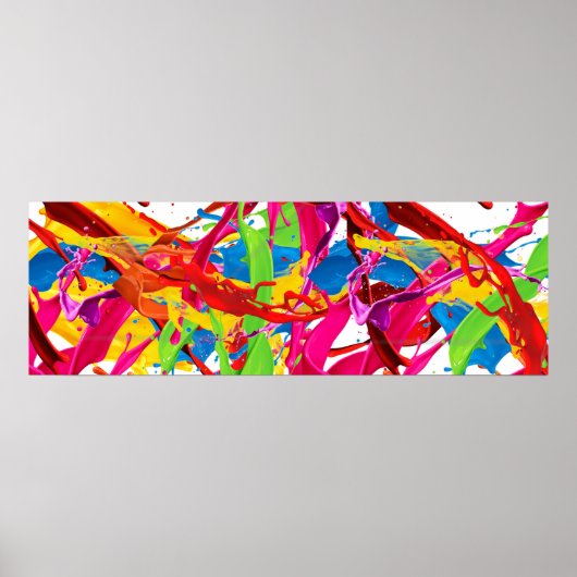 Happy Paint Splatter Poster (Voorkant)