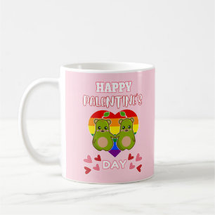 HAPPY PALENTINE'S DAY Cute Pear Beer Paar LGBT Koffiemok