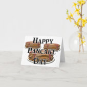Happy Pancake Day Kaart (Gele Bloem)