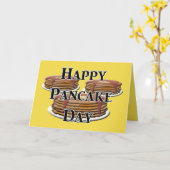 Happy Pancake Day Kaart (Gele Bloem)