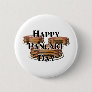 Happy Pancake Day Ronde Button 5,7 Cm