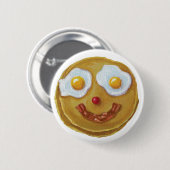 Happy Pancake Pin Ronde Button 5,7 Cm (Voorkant /achterkant)