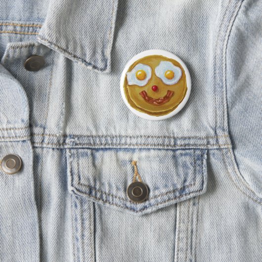 Happy Pancake Pin Ronde Button 5,7 Cm (In situ)
