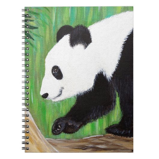 Happy Panda Painting Notitieboek (Voorkant)