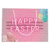 Happy pany Eggs roze Neon Sign Groot Cadeauzakje (Achterkant)