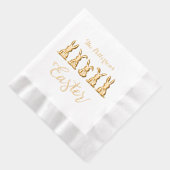 Happy Pâques Cute Bunnies Nom personnalisé (Droite)