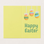 Happy Pâques Pack de 25 Mini Cartes (Outside Unfolded)