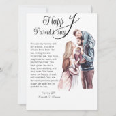 Happy Parents Day Holiday Kaart (Voorkant)