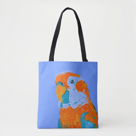 Happy Parrot Canvas tas (Voorkant)