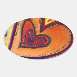 Happy Parties scintillant Hearts Love Étiquette Ar