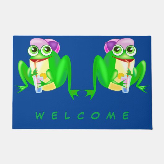 Happy Party Frog Deurmat (Voorkant)